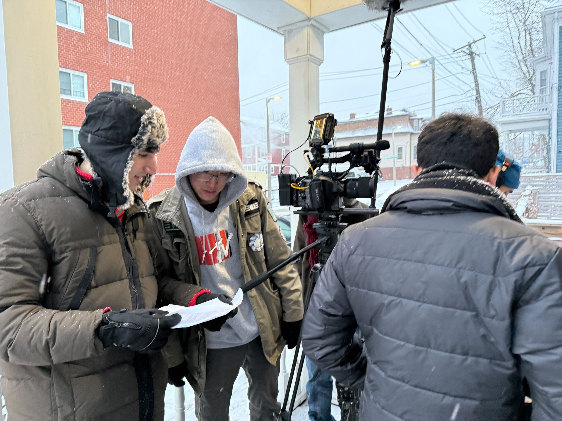 Behind the scenes on Wasp On The Wall — still 2